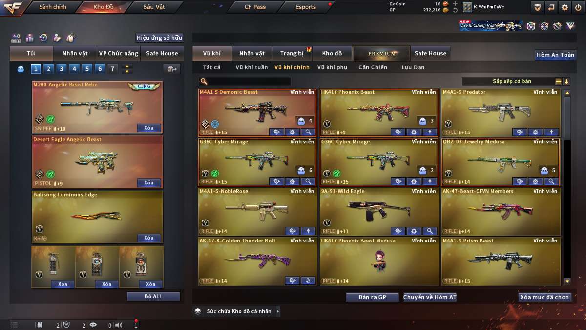shop acc cf uy tin gia re